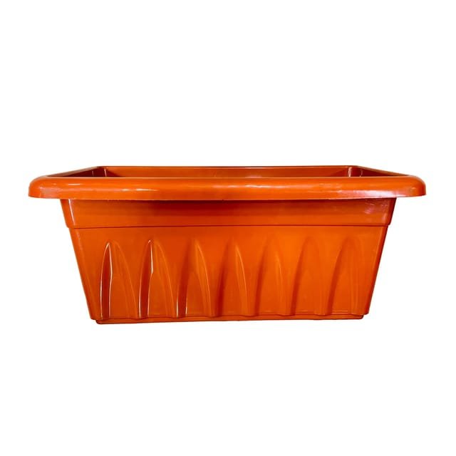 20 Inch Red Premium Supreme Window Plastic Planter