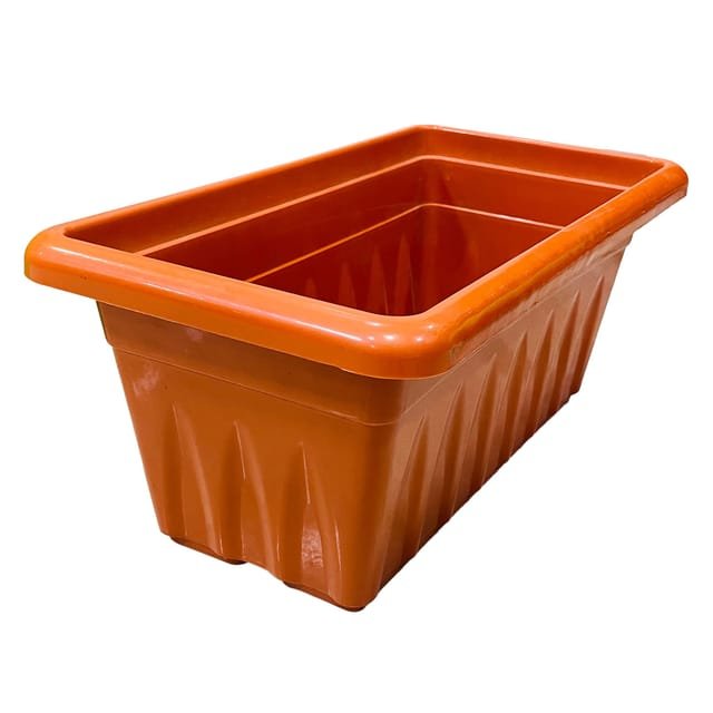 20 Inch Red Premium Supreme Window Plastic Planter