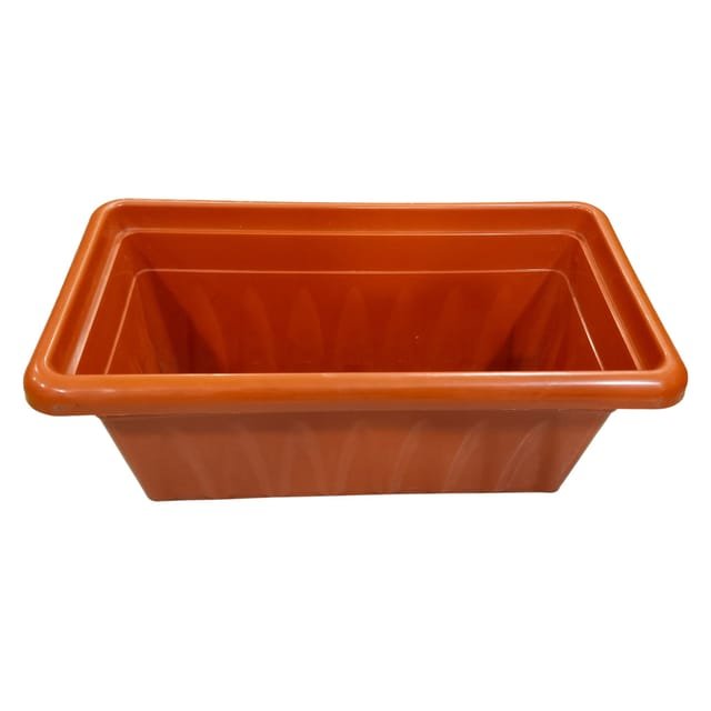 20 Inch Red Premium Supreme Window Plastic Planter