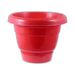 12 Inch Red Olive Plastic Pot