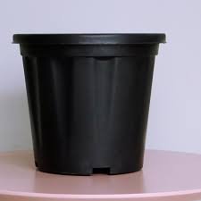 10 Inch Black Plastic Pot