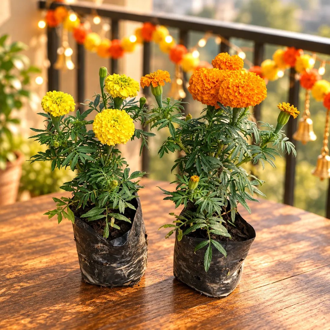 Marigold Flower Plant - Set Of 2